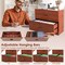 Costway 2-Drawer Wood Lateral File Cabinet with Adjustable Bars for Home Office White/Walnut